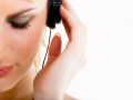Young woman with headphones.
